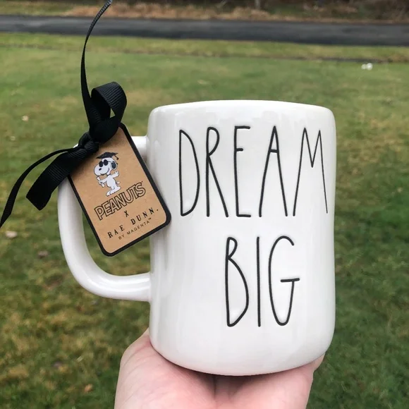 NWT Rae Dunn Peanuts Snoopy "Dream Big" Graduate Graduation Mug - Picture 2 of 6